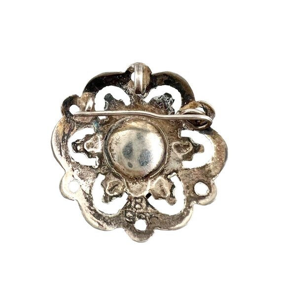 Vintage Peruvian Llama Sterling Silver and 18k Gold Pendant Brooch Pin Alpaca - Picture 5 of 8